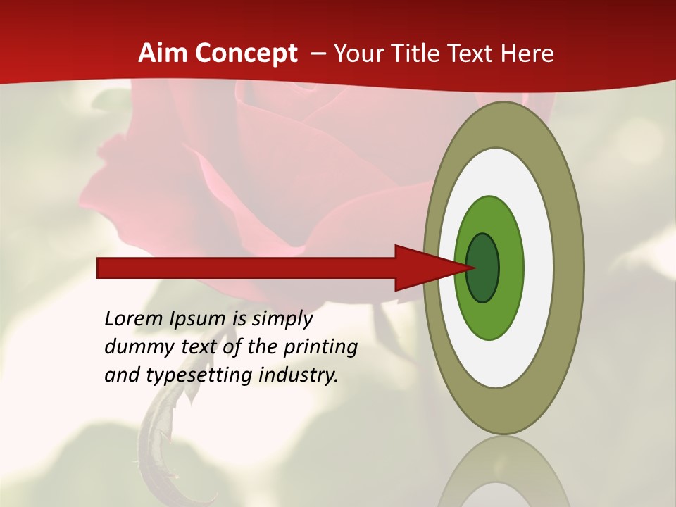 Plant Leaf Rose PowerPoint Template