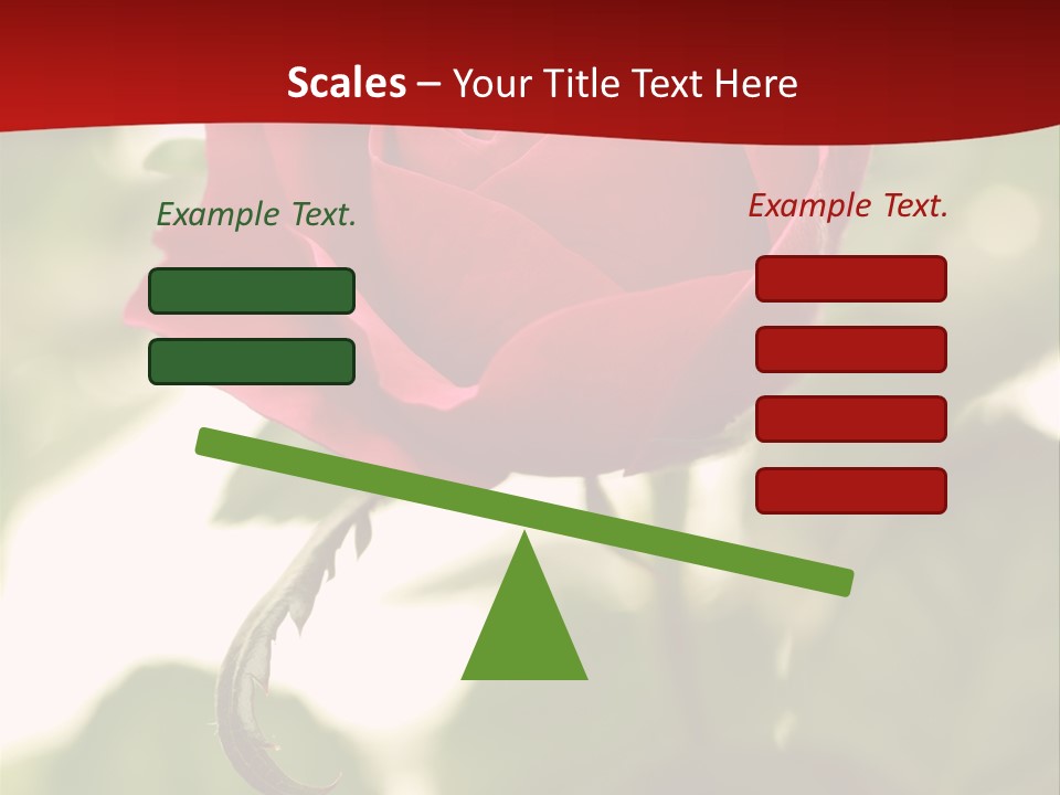 Plant Leaf Rose PowerPoint Template