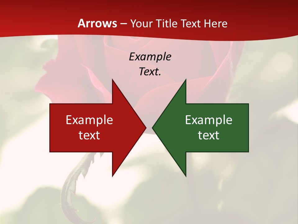 Plant Leaf Rose PowerPoint Template