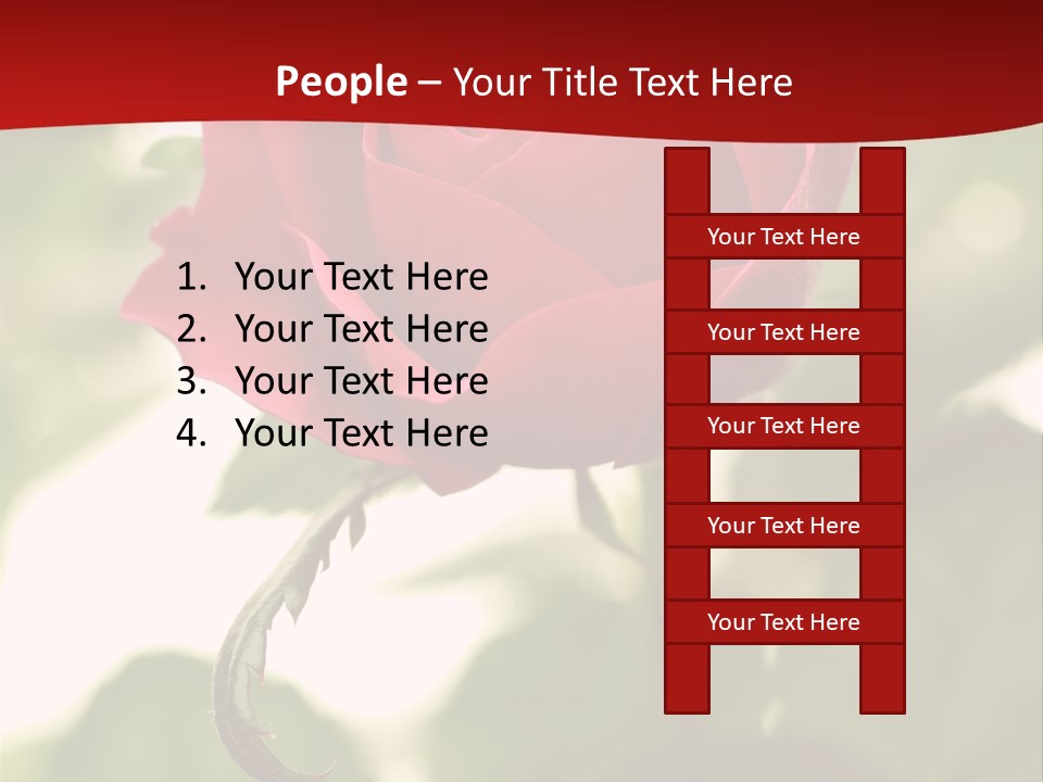 Plant Leaf Rose PowerPoint Template