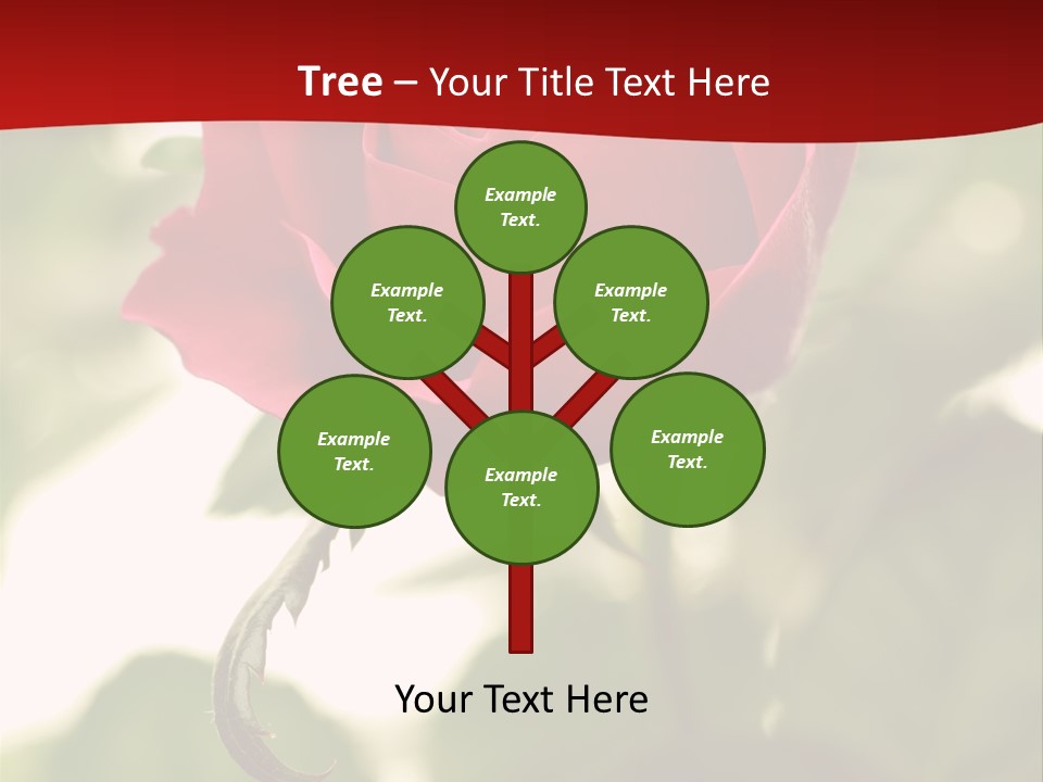 Plant Leaf Rose PowerPoint Template