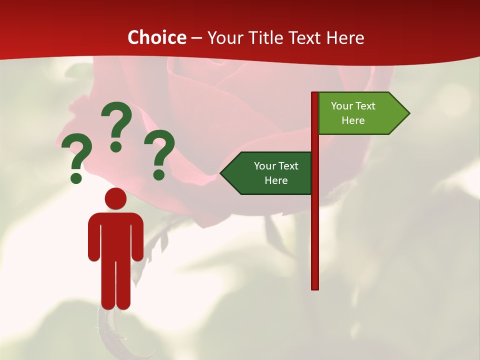 Plant Leaf Rose PowerPoint Template