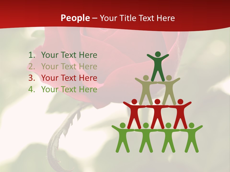 Plant Leaf Rose PowerPoint Template