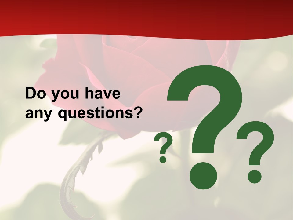 Plant Leaf Rose PowerPoint Template