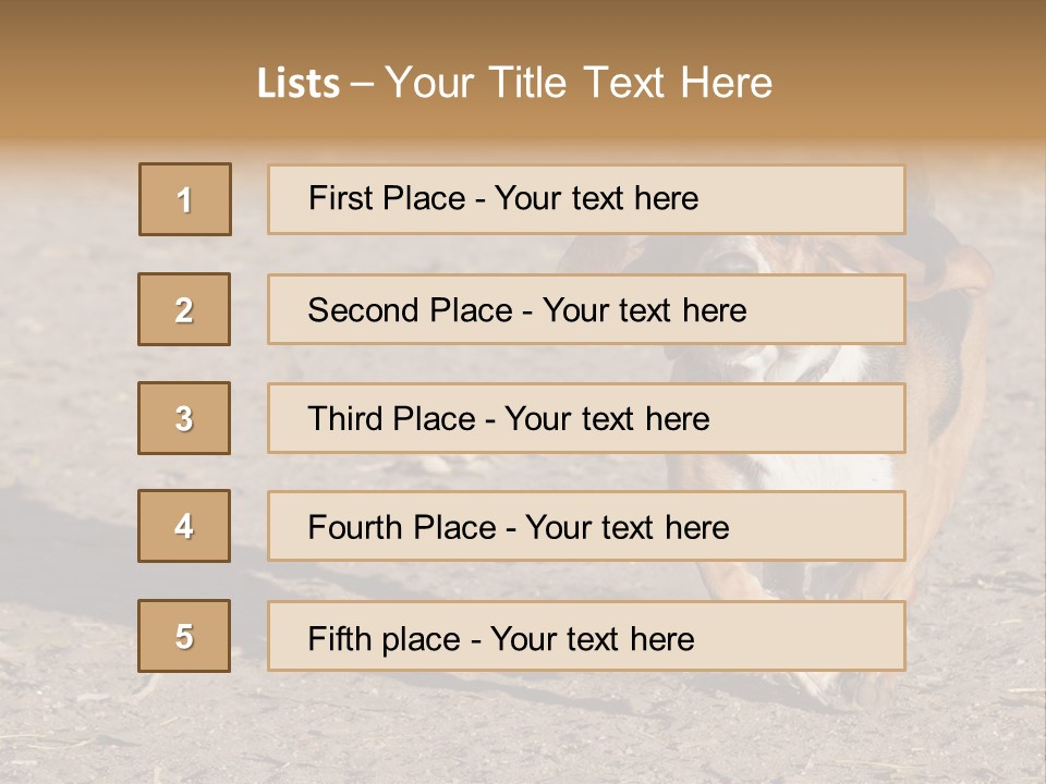 Dog Canine Athletic PowerPoint Template