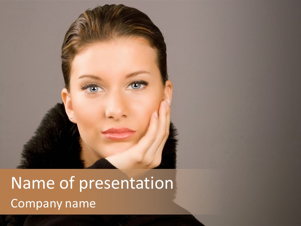 Gesturing Human Look PowerPoint Template