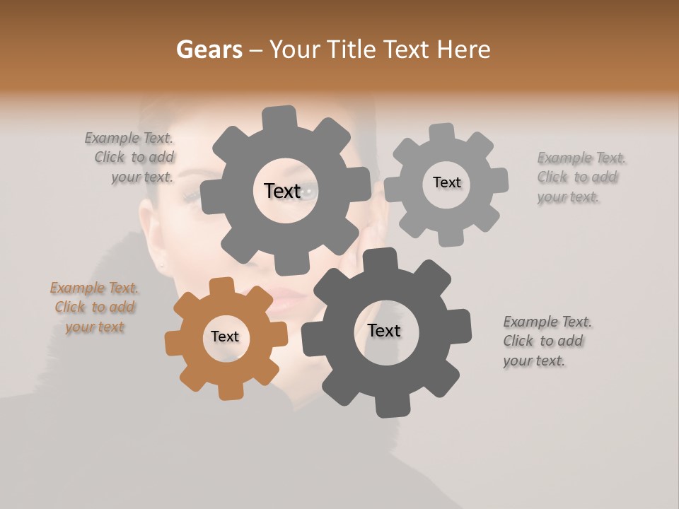 Gesturing Human Look PowerPoint Template