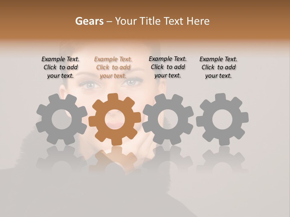 Gesturing Human Look PowerPoint Template