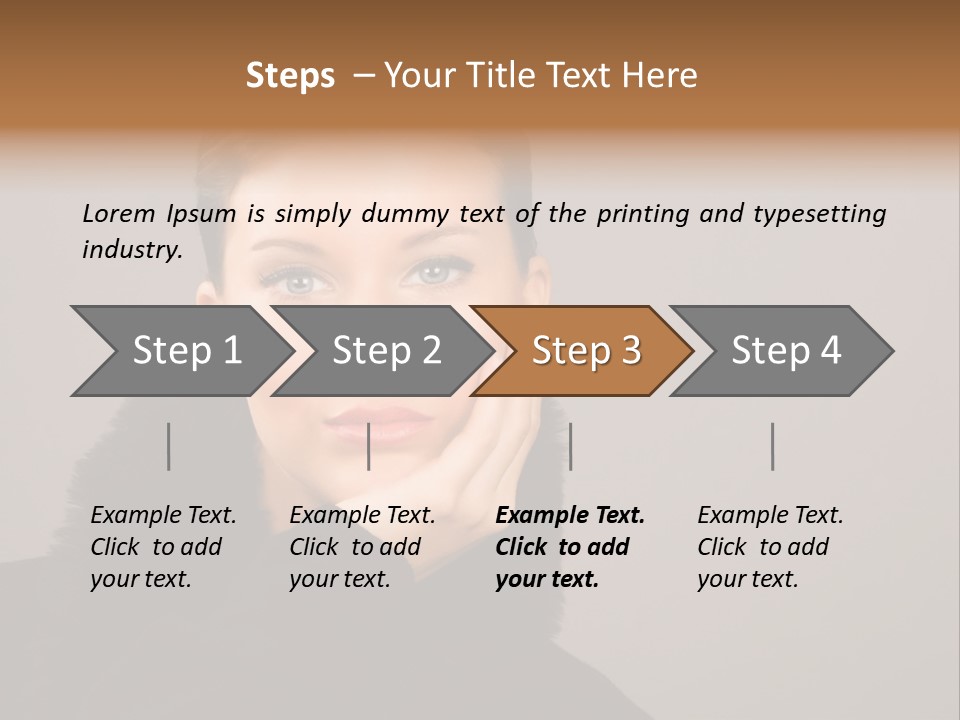 Gesturing Human Look PowerPoint Template