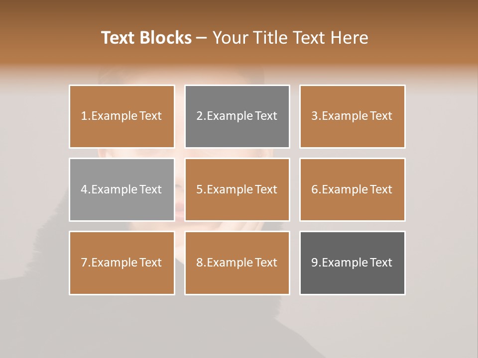 Gesturing Human Look PowerPoint Template