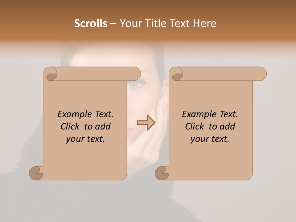 Gesturing Human Look PowerPoint Template
