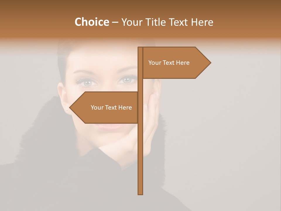 Gesturing Human Look PowerPoint Template
