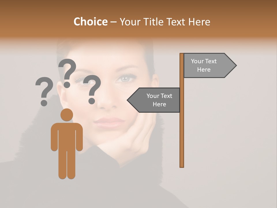 Gesturing Human Look PowerPoint Template