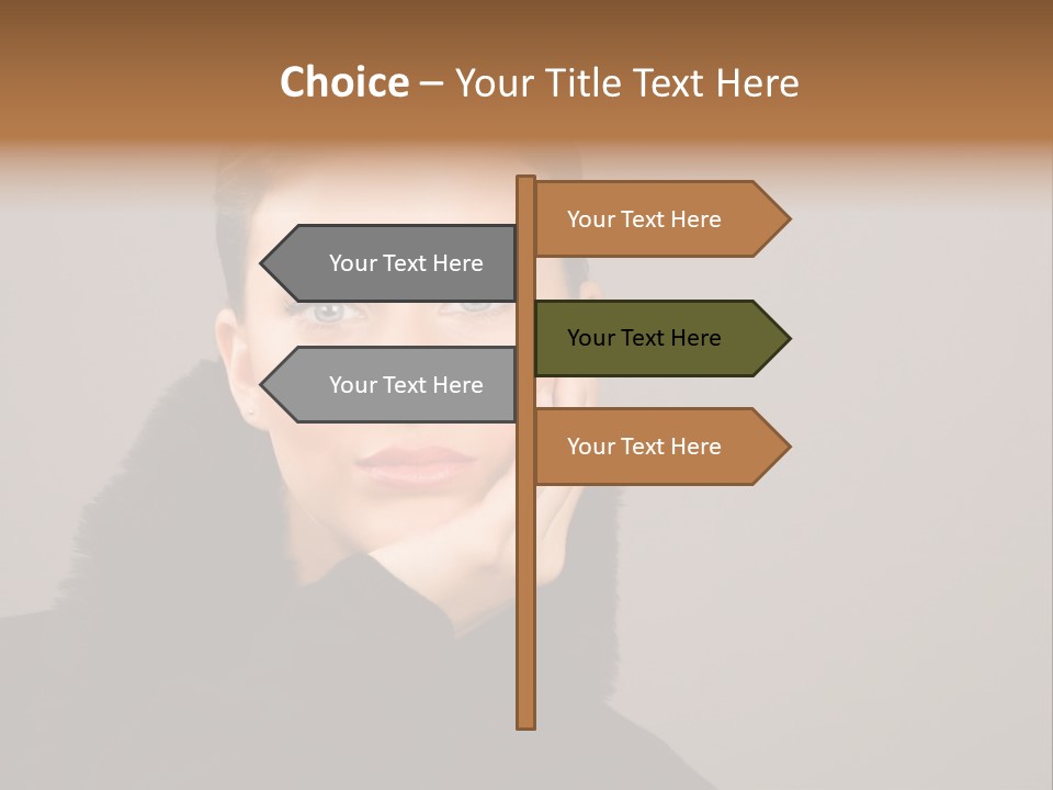 Gesturing Human Look PowerPoint Template
