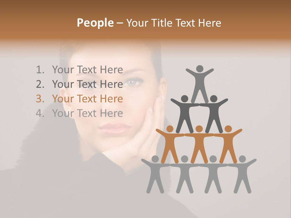 Gesturing Human Look PowerPoint Template