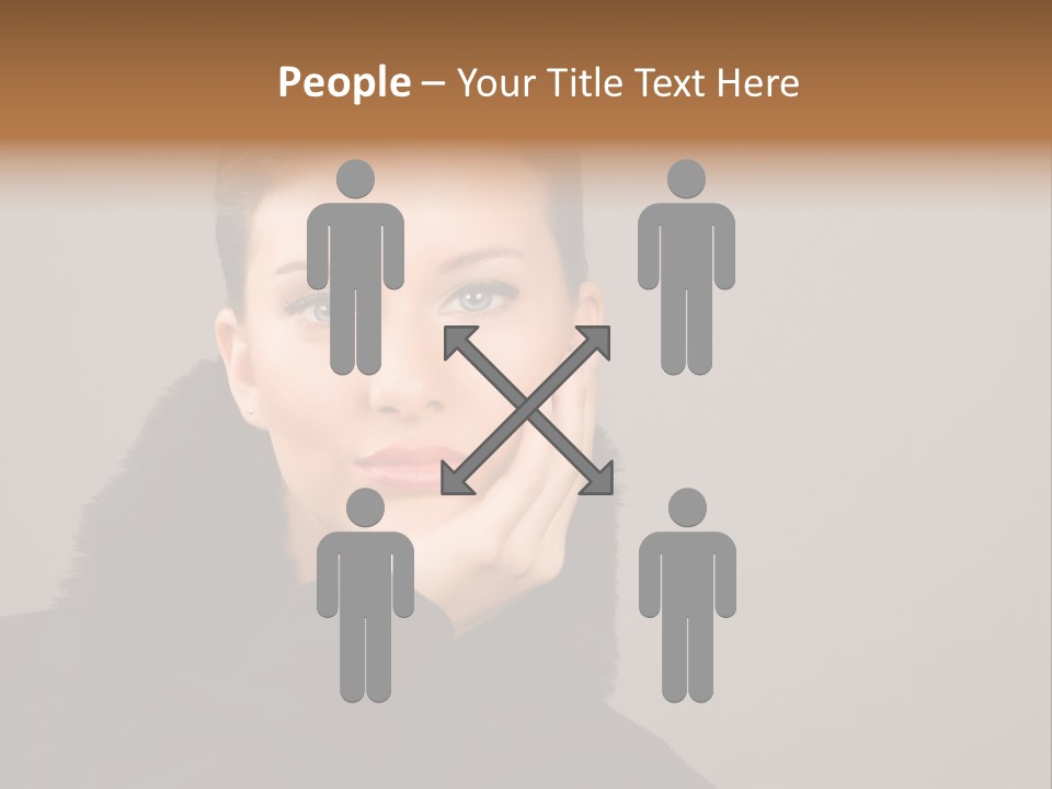 Gesturing Human Look PowerPoint Template