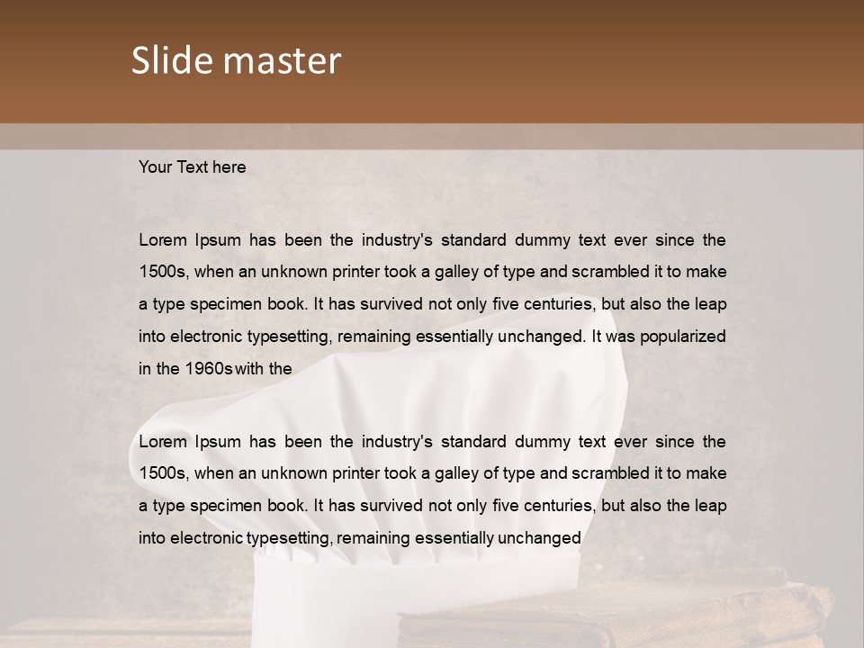 Rustic Chic Eat PowerPoint Template