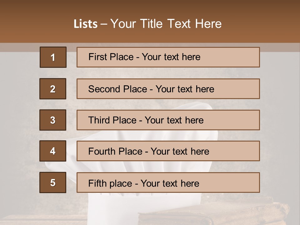Rustic Chic Eat PowerPoint Template