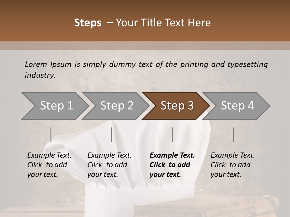 Rustic Chic Eat PowerPoint Template
