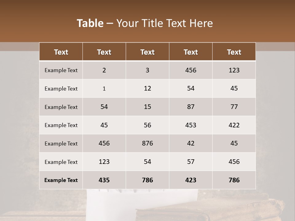 Rustic Chic Eat PowerPoint Template