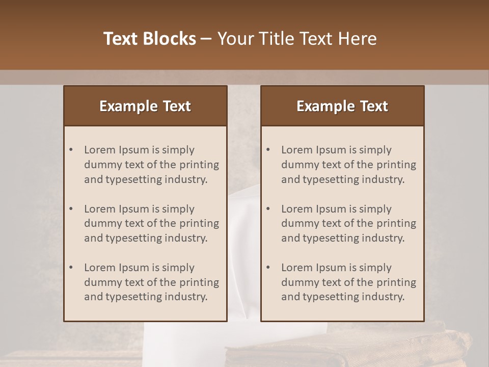 Rustic Chic Eat PowerPoint Template