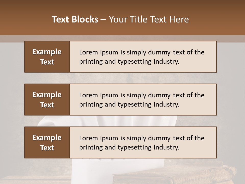 Rustic Chic Eat PowerPoint Template