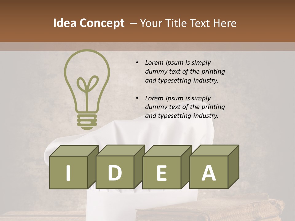 Rustic Chic Eat PowerPoint Template