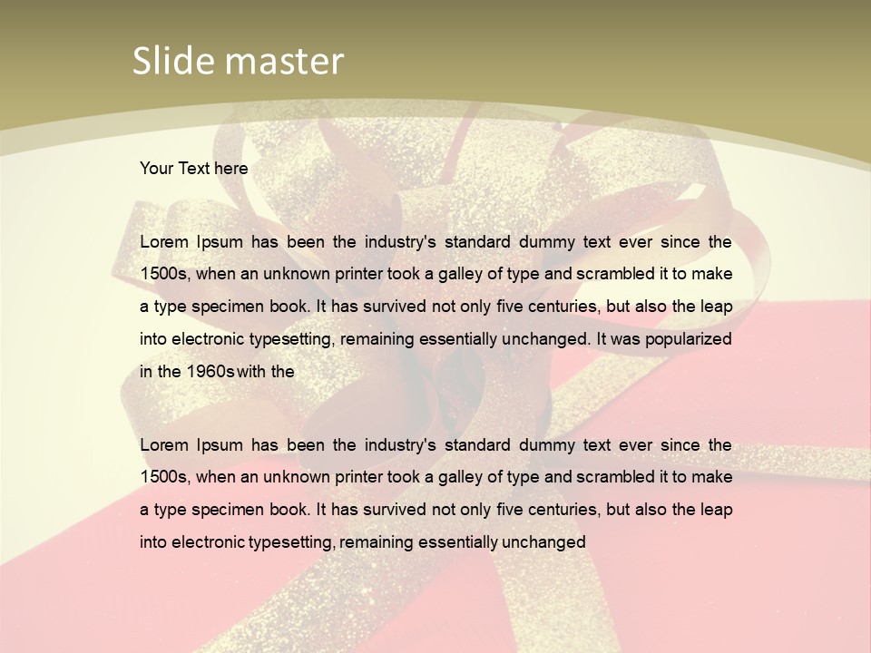 Card Party Fathers PowerPoint Template