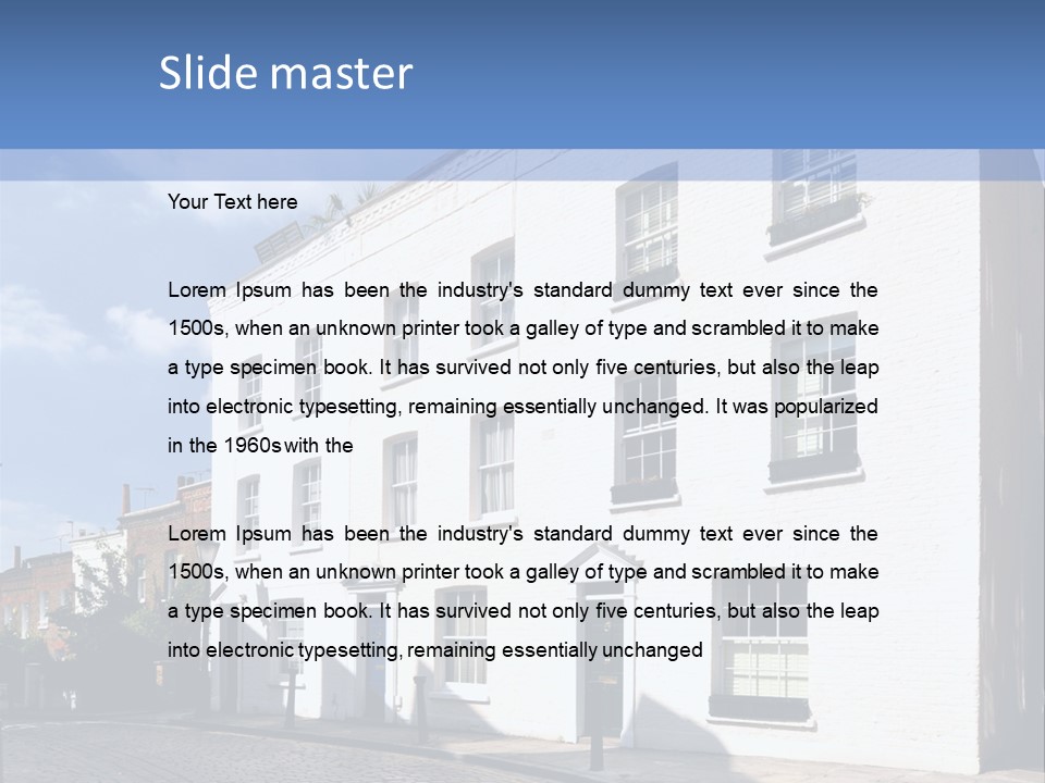 Flat Steep Domestic PowerPoint Template