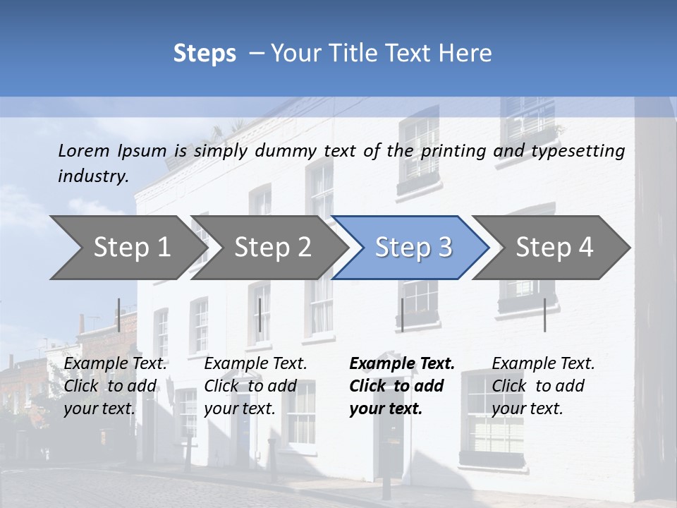 Flat Steep Domestic PowerPoint Template