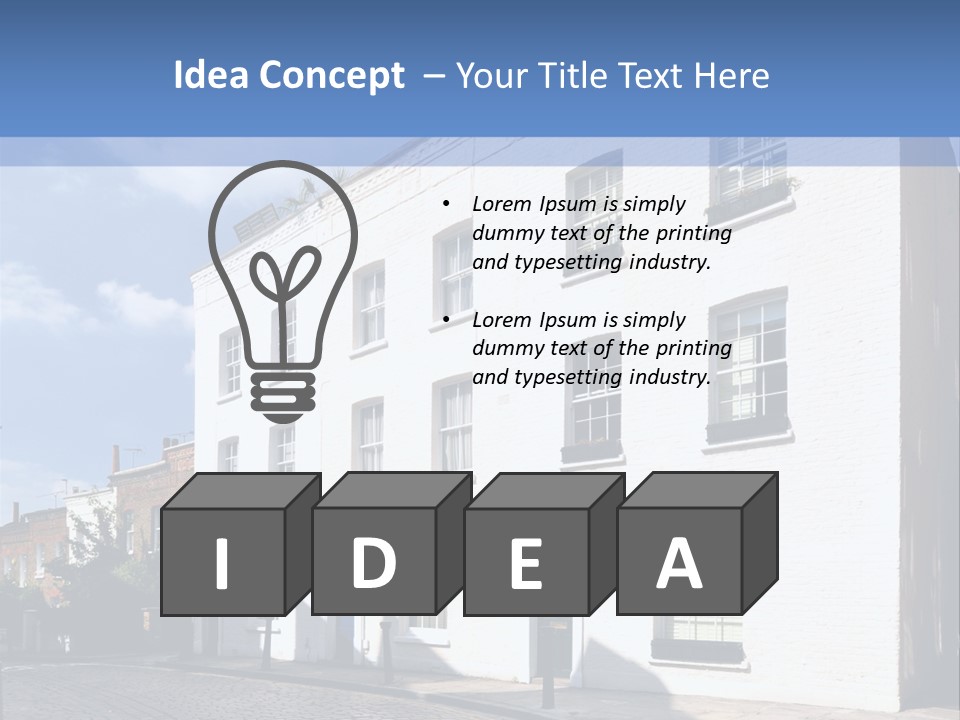 Flat Steep Domestic PowerPoint Template