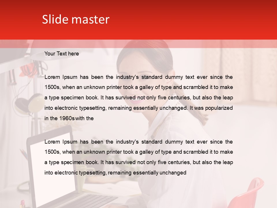 Female Cool Fashionable PowerPoint Template