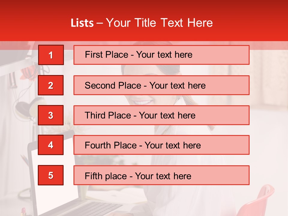 Female Cool Fashionable PowerPoint Template