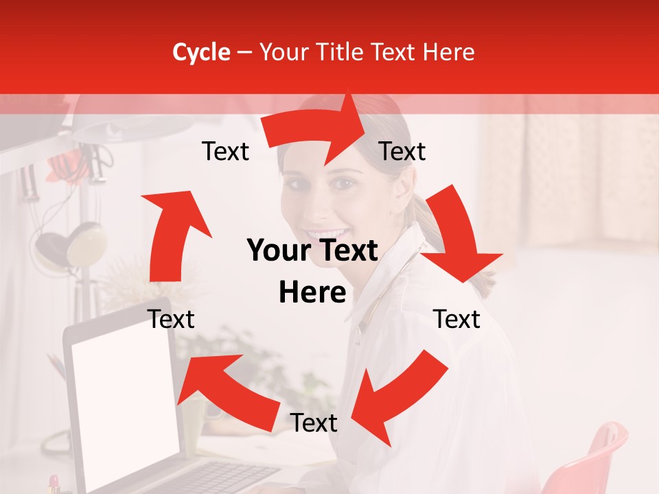 Female Cool Fashionable PowerPoint Template