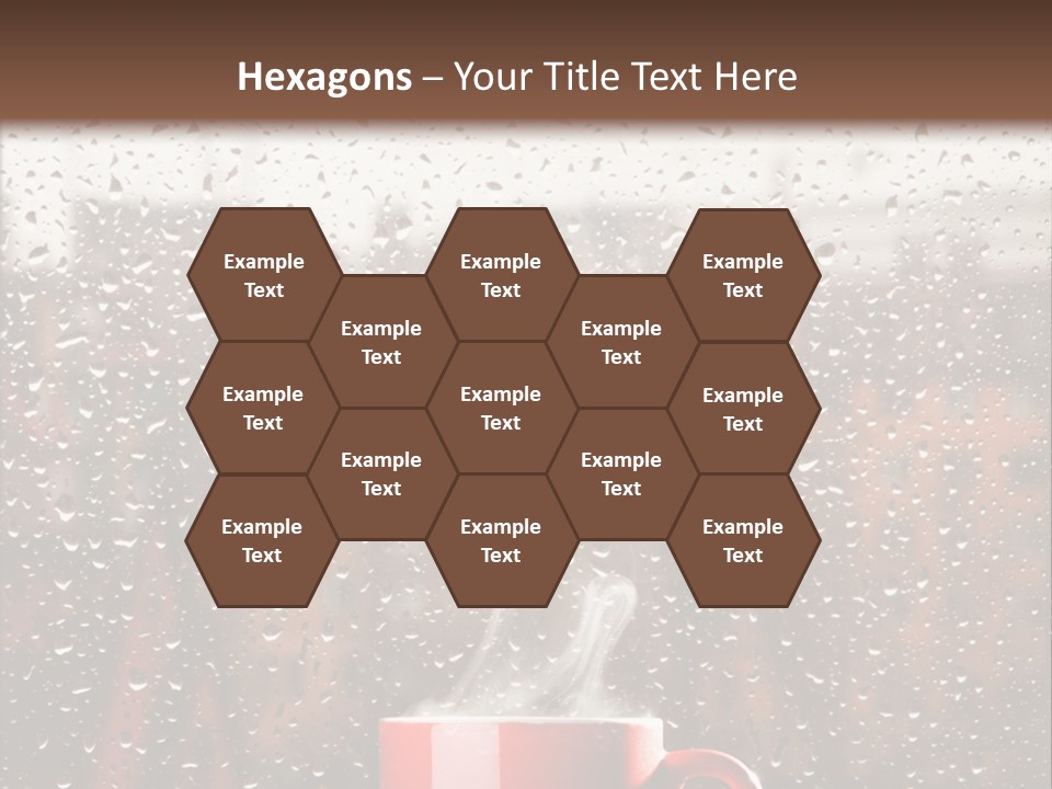 Hot Teacup Window PowerPoint Template