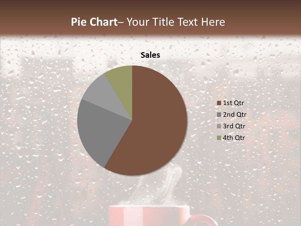 Hot Teacup Window PowerPoint Template