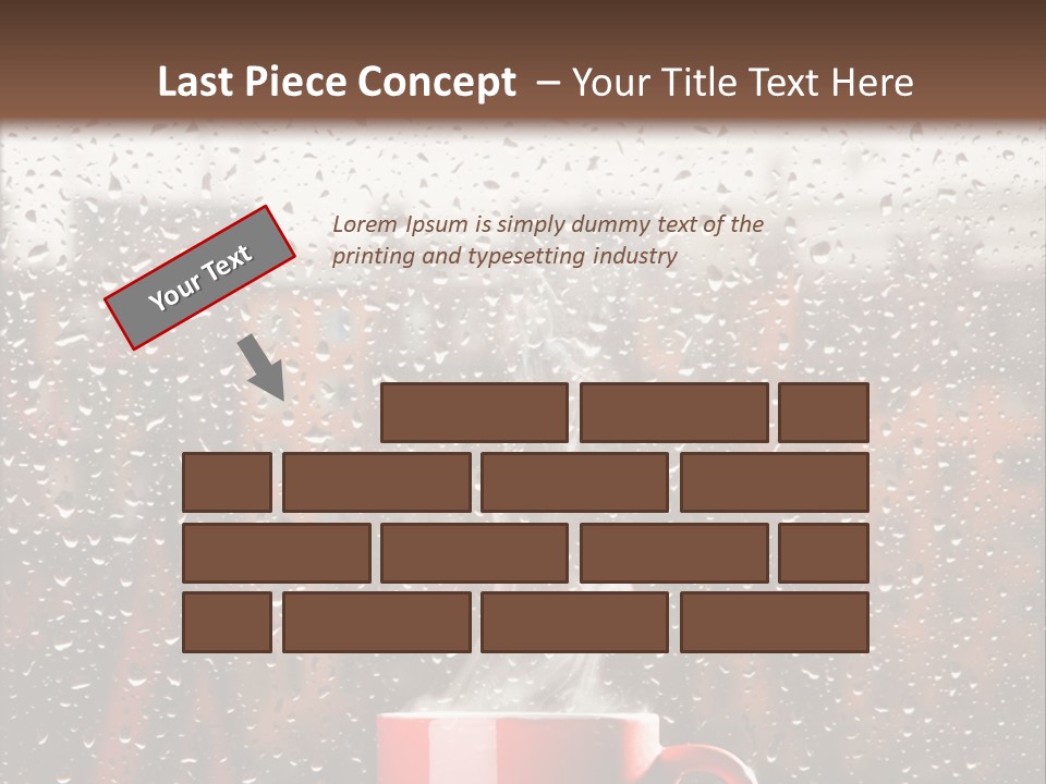 Hot Teacup Window PowerPoint Template