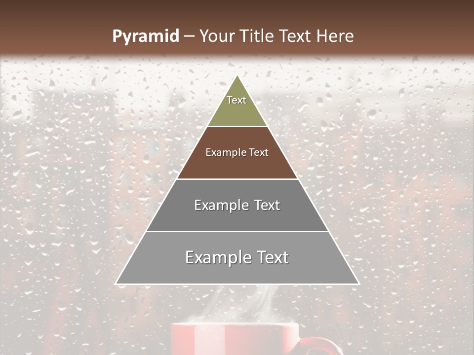 Hot Teacup Window PowerPoint Template