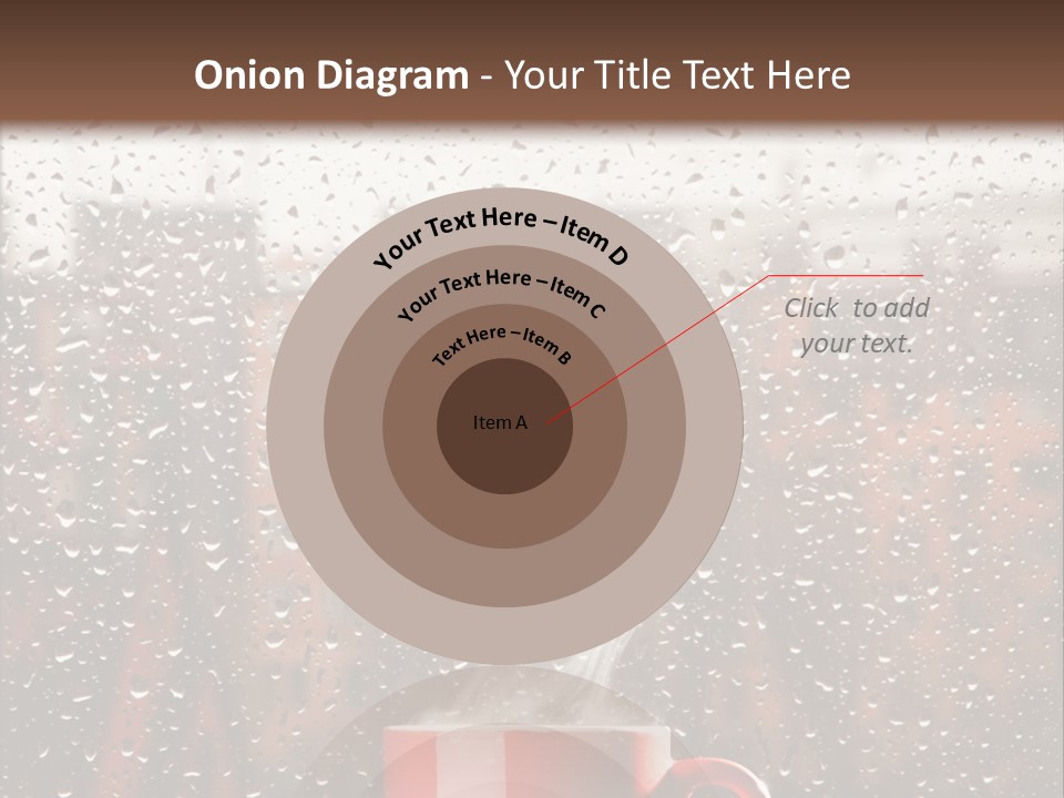 Hot Teacup Window PowerPoint Template