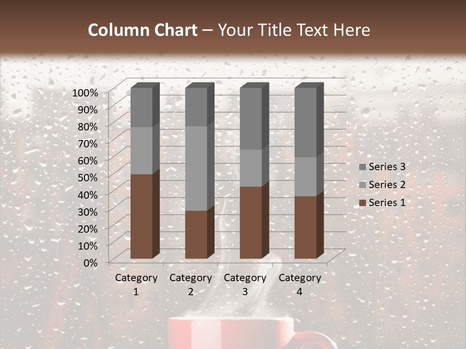 Hot Teacup Window PowerPoint Template