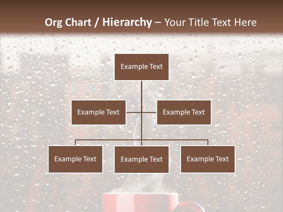 Hot Teacup Window PowerPoint Template