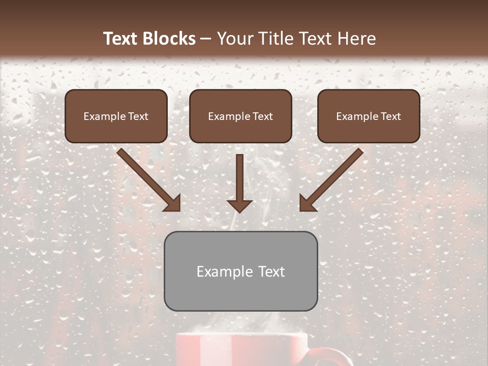 Hot Teacup Window PowerPoint Template