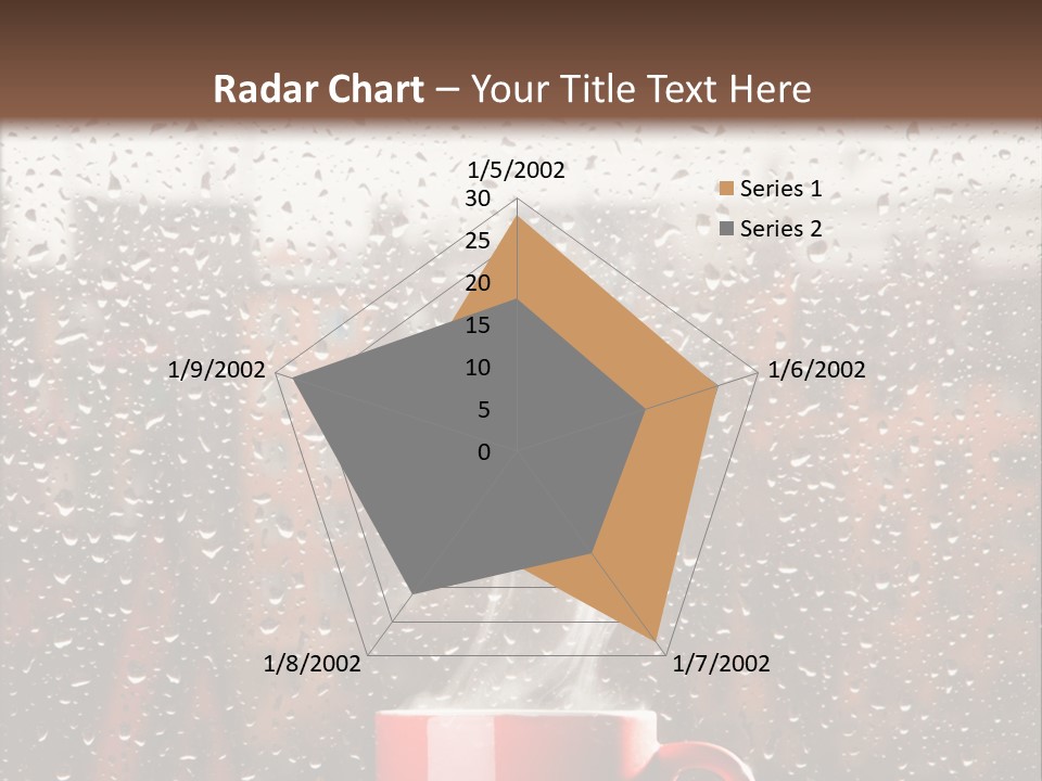 Hot Teacup Window PowerPoint Template