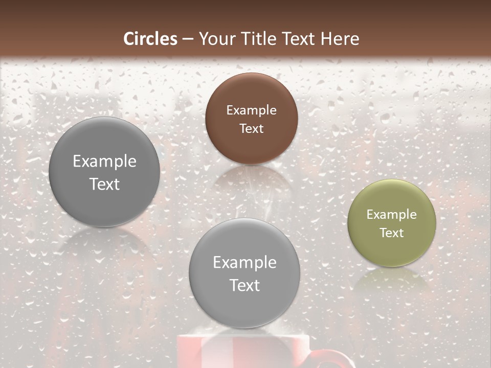 Hot Teacup Window PowerPoint Template
