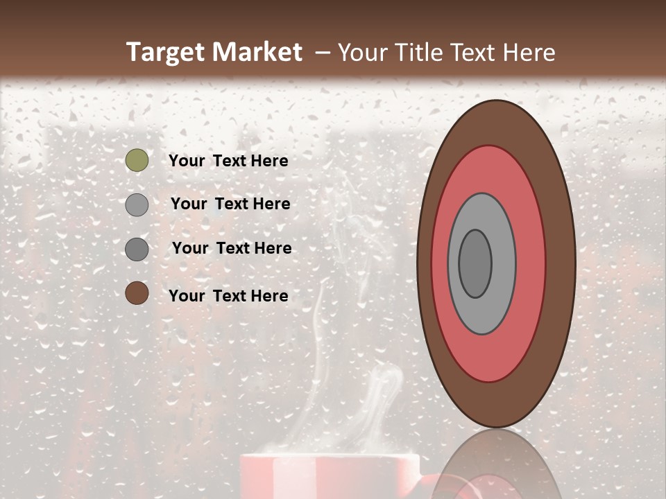 Hot Teacup Window PowerPoint Template