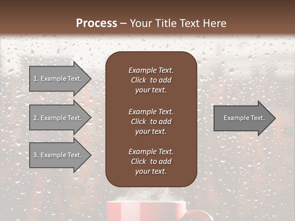 Hot Teacup Window PowerPoint Template