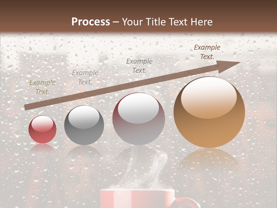 Hot Teacup Window PowerPoint Template