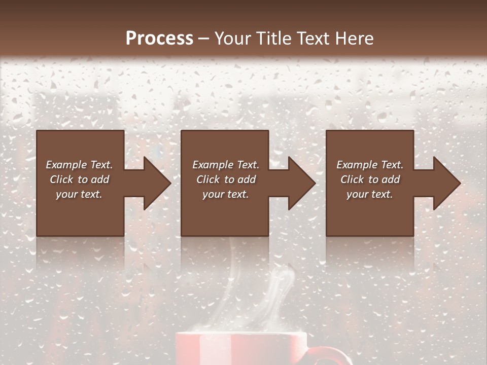 Hot Teacup Window PowerPoint Template