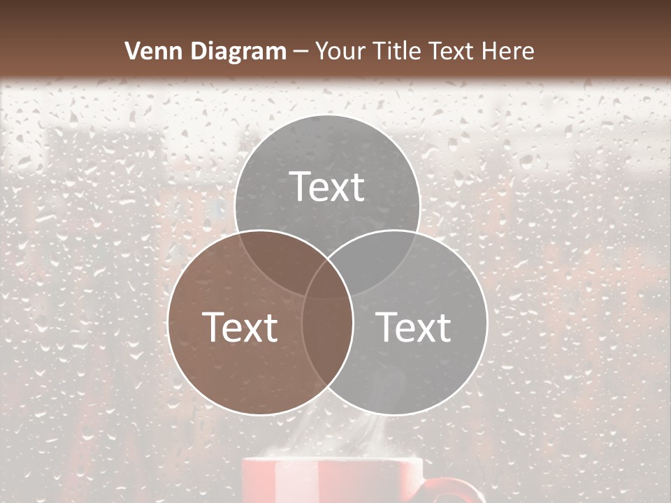 Hot Teacup Window PowerPoint Template