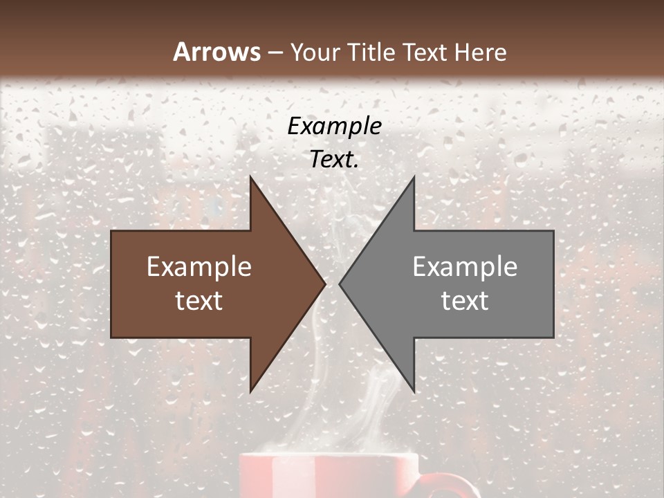 Hot Teacup Window PowerPoint Template